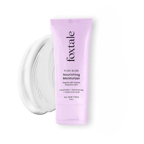 Foxtale Nourishing Ceramide Moisturizer for Dry Skin, 120Hr Hydration,50ml