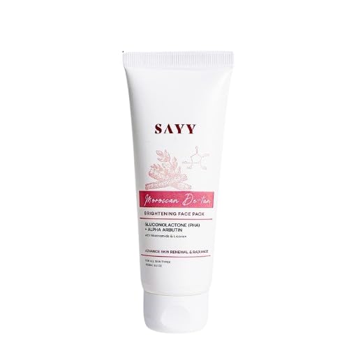 SAYY Moroccan DeTan Brightening Face Pack for Advance Skin Renewal Radiance Clay Mask (2)